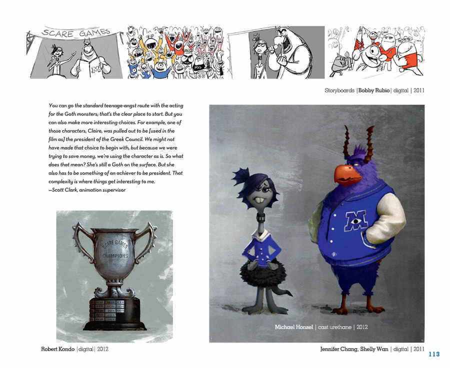 The Art of Monsters University book