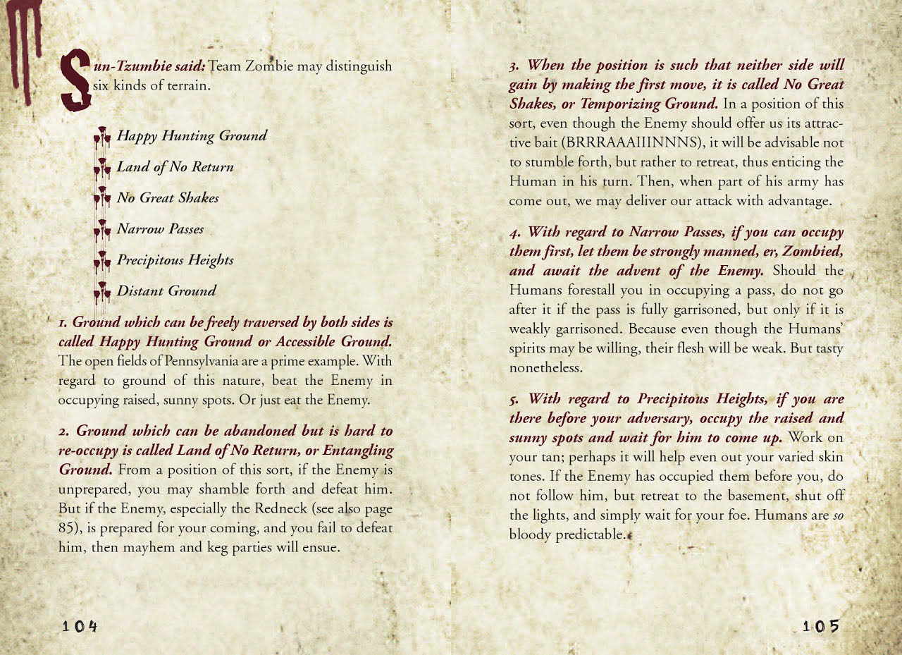 artbook The Art of War for Zombies