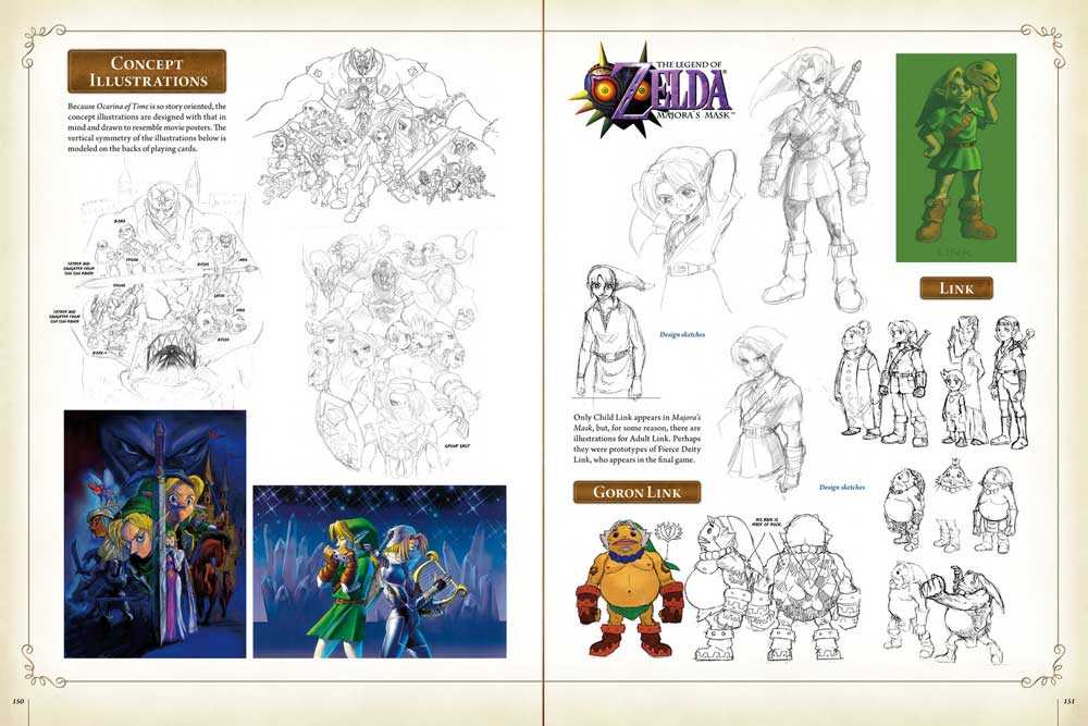 Zelda game artbook
